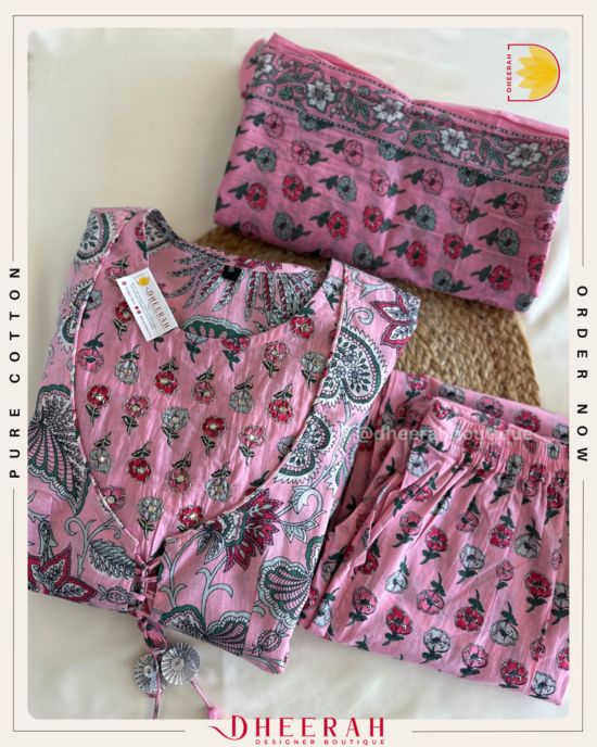 Artisan Cotton Anarkali Set